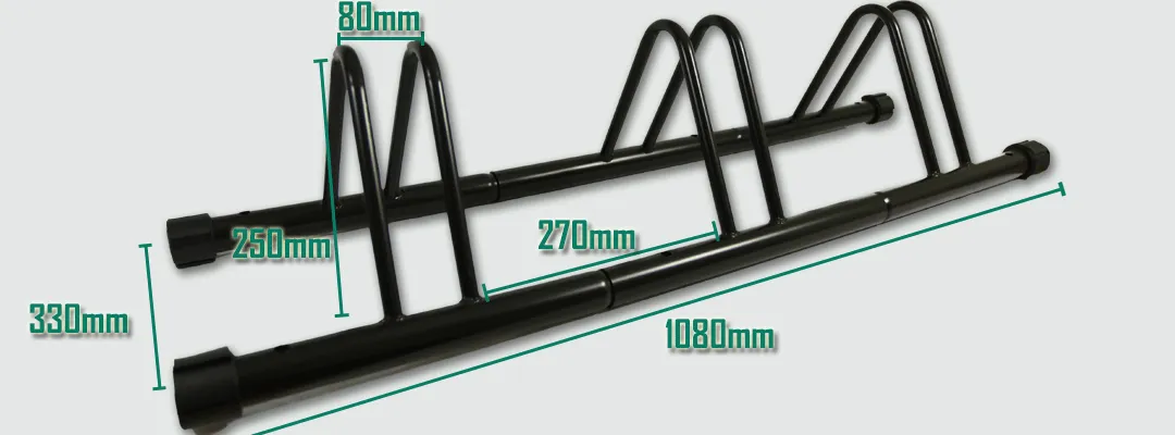 1 - 3 Bike Floor Parking Park Organize Holder Rack Storage Stand Bicycle Cycling