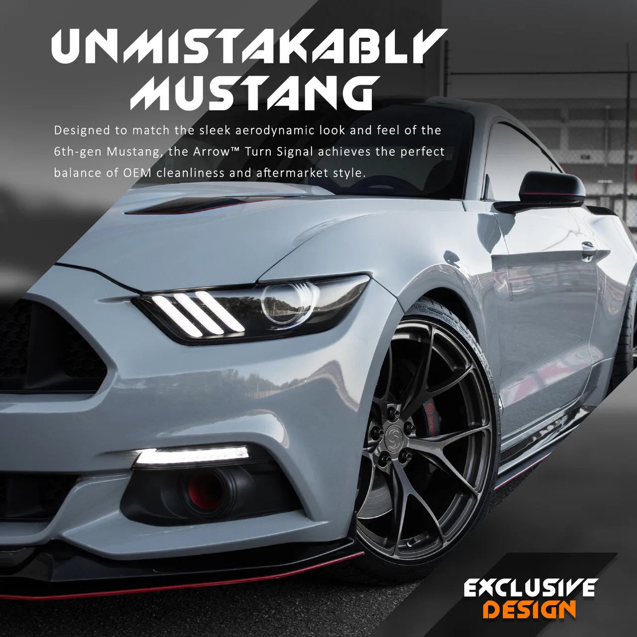 2015-2017 Mustang LED Arrow Turn Signals with Switchback   Sequential