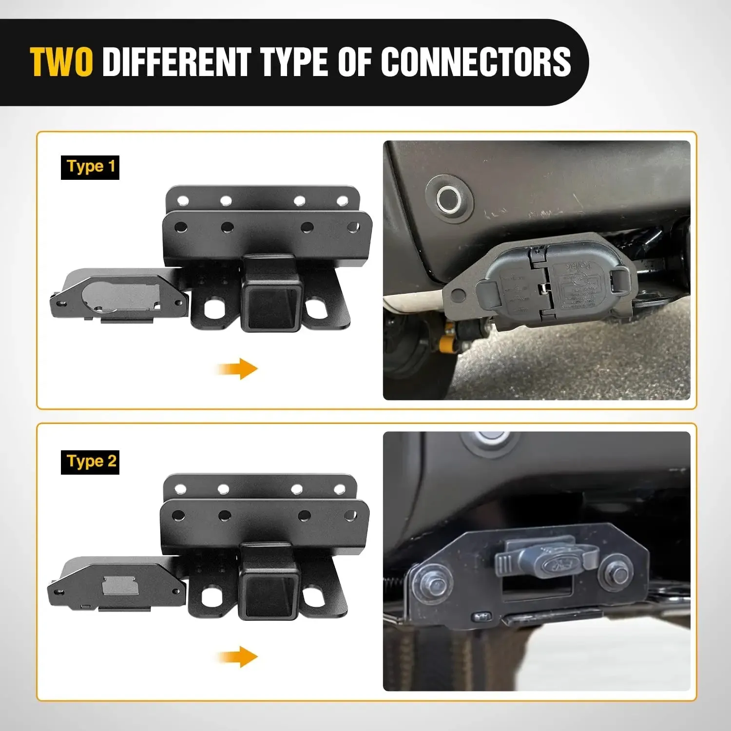 2021-2023 Ford Bronco 2Door 4Door 2inch Rear Trailer Hitch Receiver Kit