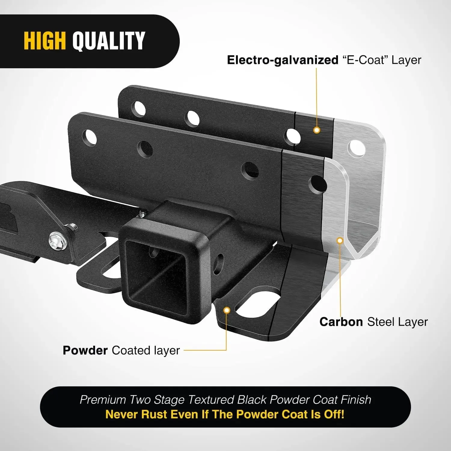 2021-2023 Ford Bronco 2Door 4Door 2inch Rear Trailer Hitch Receiver Kit