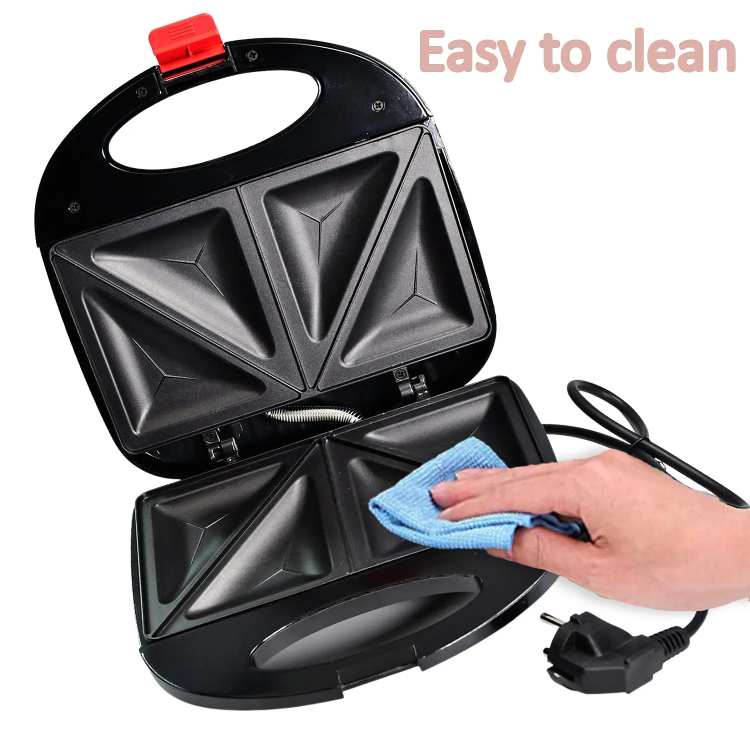 2819 Sandwich Maker Makes Sandwich Non-Stick Plates| Easy to Use with Indicator Lights Sandwich toaster