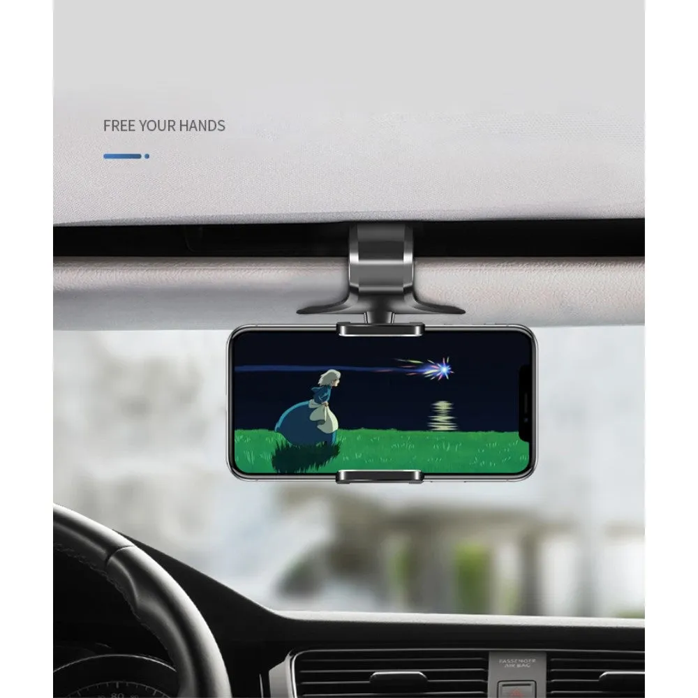 3 in 1 Car GPS Smartphone Holder: Dashboard / Visor Clamp   AC Grid Clip for BLU Dash 4.0 D271i - Black