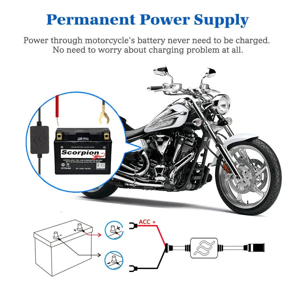 3-inch LCD HD Dual Camera Motorcycle DVR | Video Driving Recorder | 32GB Card