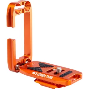 3 Legged Thing Ellie PD Short Universal L-Bracket with Peak Design Capture Compatible Base - Copper/Orange