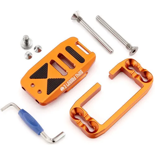 3 Legged Thing Ellie PD Short Universal L-Bracket with Peak Design Capture Compatible Base - Copper/Orange