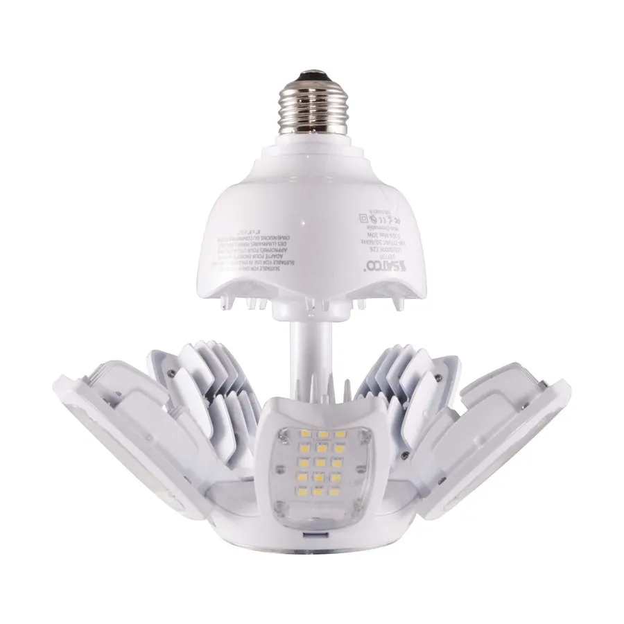 30 Watt LED HID Replacement - 2700K - Medium base - Adjustable Beam Angle - Type B Ballast Bypass -100-227V