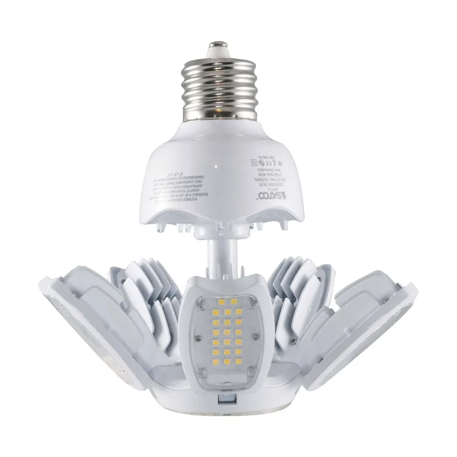 40 Watt LED HID Replacement - 2700K - Mogul extended base - Adjustable Beam Angle - Type B Ballast Bypass -100-227V