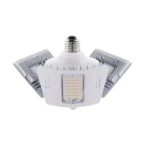 60 Watt LED Motion Sensor Utility Light 4000K - Medium base - Adjustable Beam Angle - 100-227V