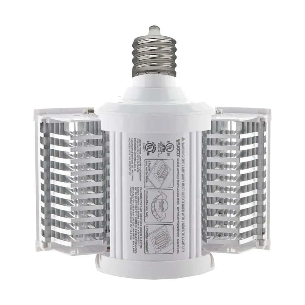 80 Watt LED Hi-lumen shoe box style lamp for commercial fixture applications - 3000K - Mogul Extended - Type B Ballast Bypass -100-227V