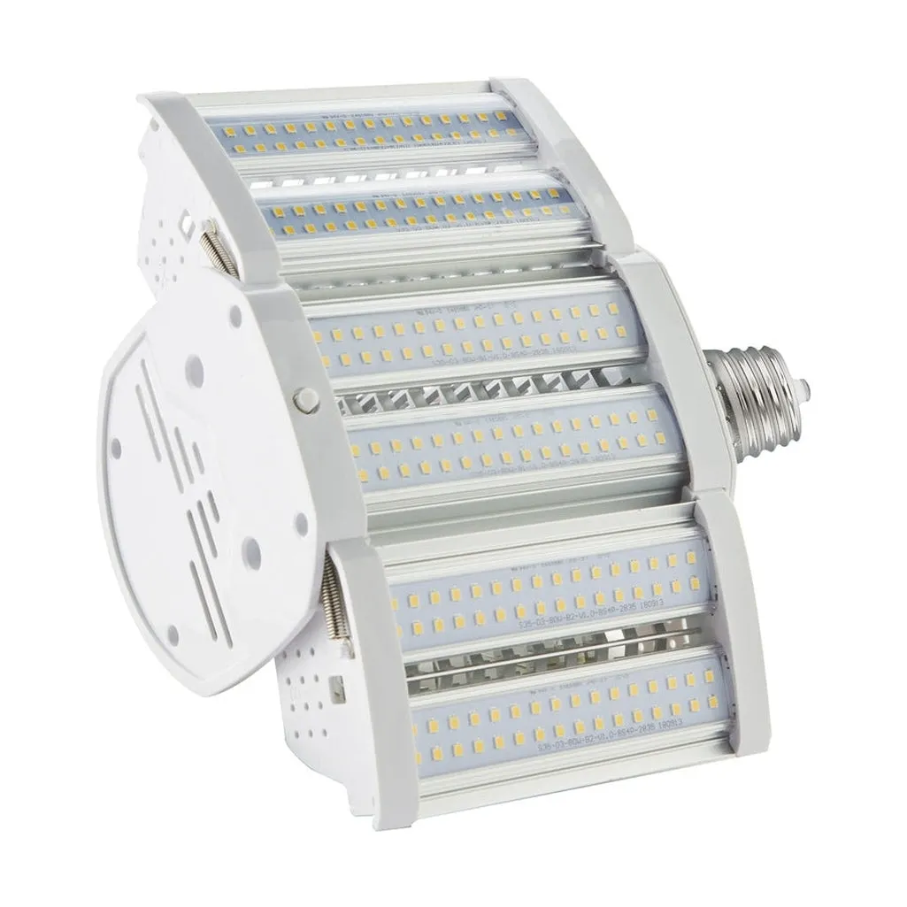 80 Watt LED Hi-lumen shoe box style lamp for commercial fixture applications - 3000K - Mogul Extended - Type B Ballast Bypass -100-227V