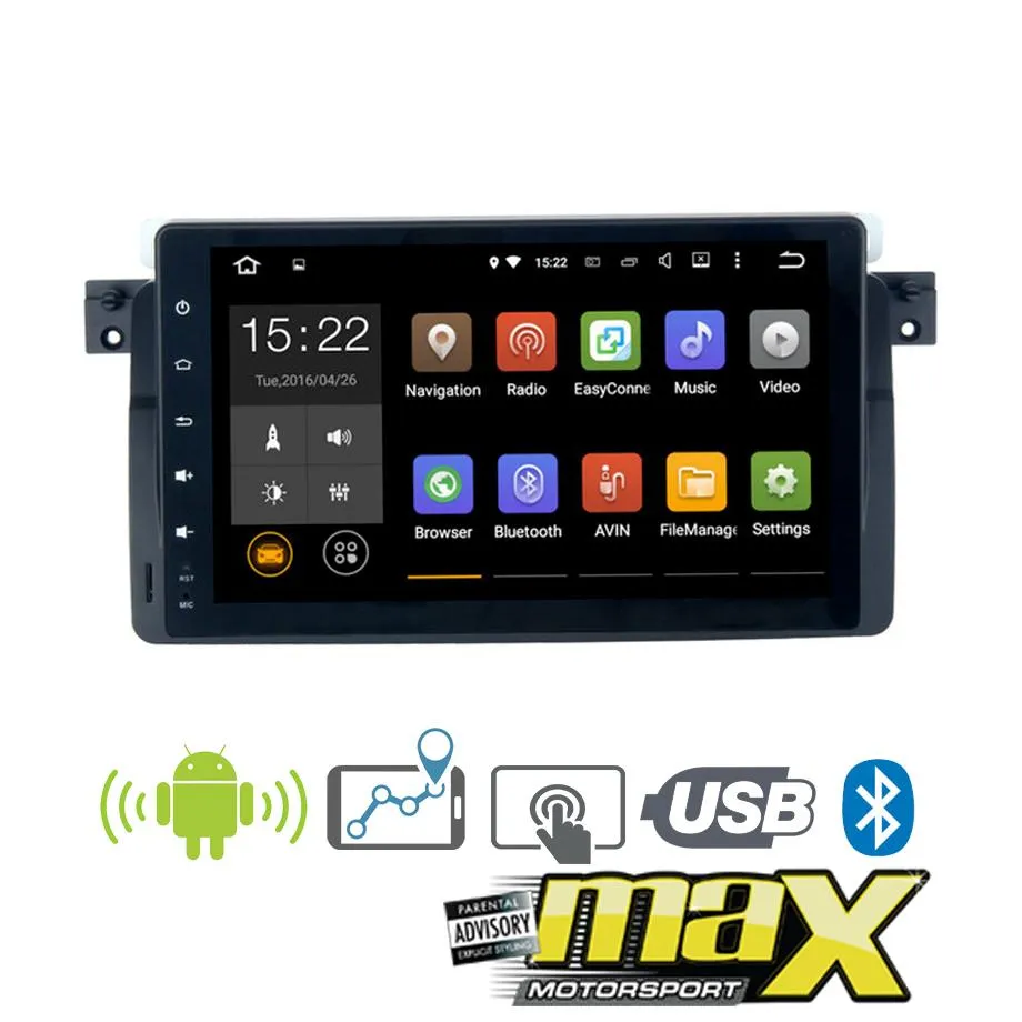 9 Inch BM E46 Android Entertainment & GPS System