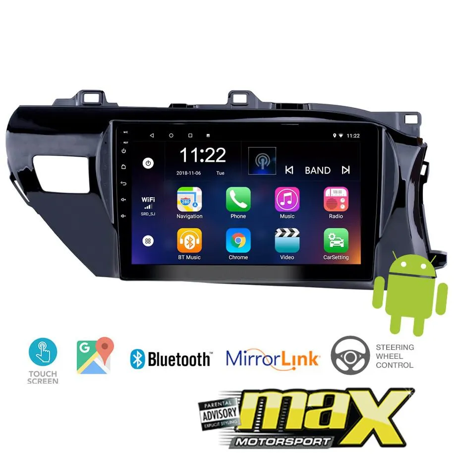 9 Inch Toyota Hilux (16-18) Android Entertainment & GPS System
