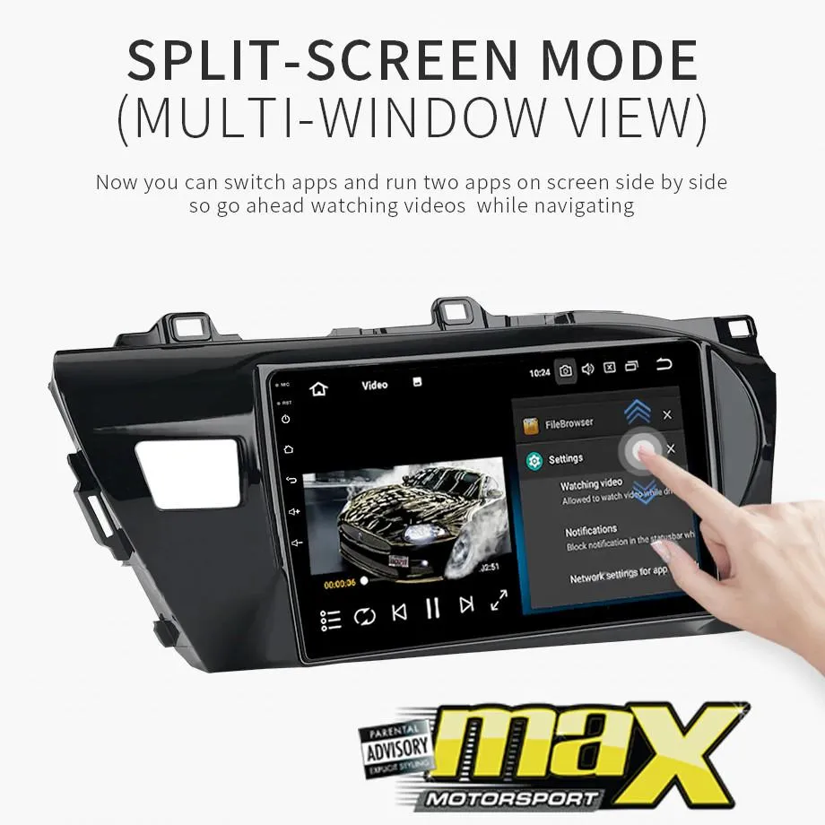 9 Inch Toyota Hilux (16-18) Android Entertainment & GPS System