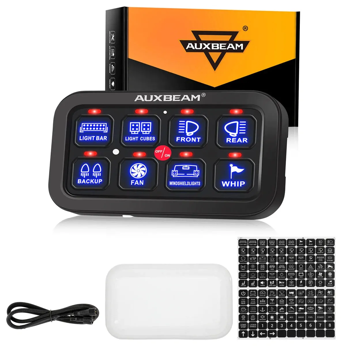 A80 8 Gang Panel Kit - Auto Dimmable - (One Sided Outlet)