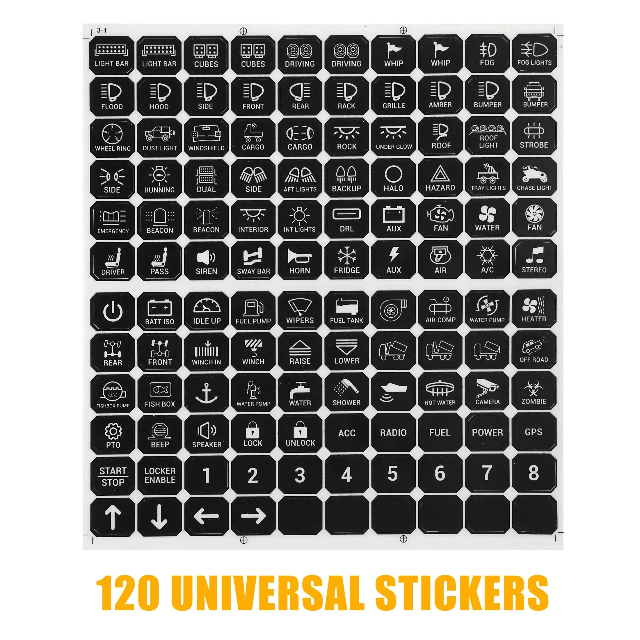 A80 8 Gang Panel Kit - Auto Dimmable - (One Sided Outlet)