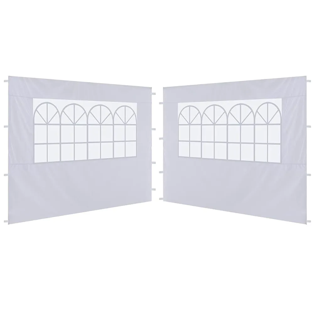 ABCCANOY 10X10 Canopy Sidewalls with Church Window (2 Packs)