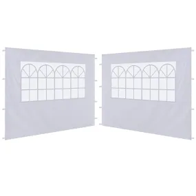 ABCCANOY 10X10 Canopy Sidewalls with Church Window (2 Packs)