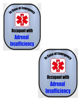 Addison’s - Adrenal Insufficiency Decal Medical Alert Safety Sticker