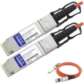 AddOn MSA and TAA Compliant 40GBase-AOC QSFP  to QSFP  Direct Attach Cable (850nm, MMF, 0.5m) QSFP-40G-AOC50CM-AO