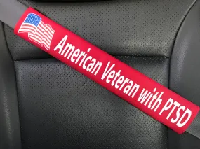 American Veteran PTSD Seat Belt Cover