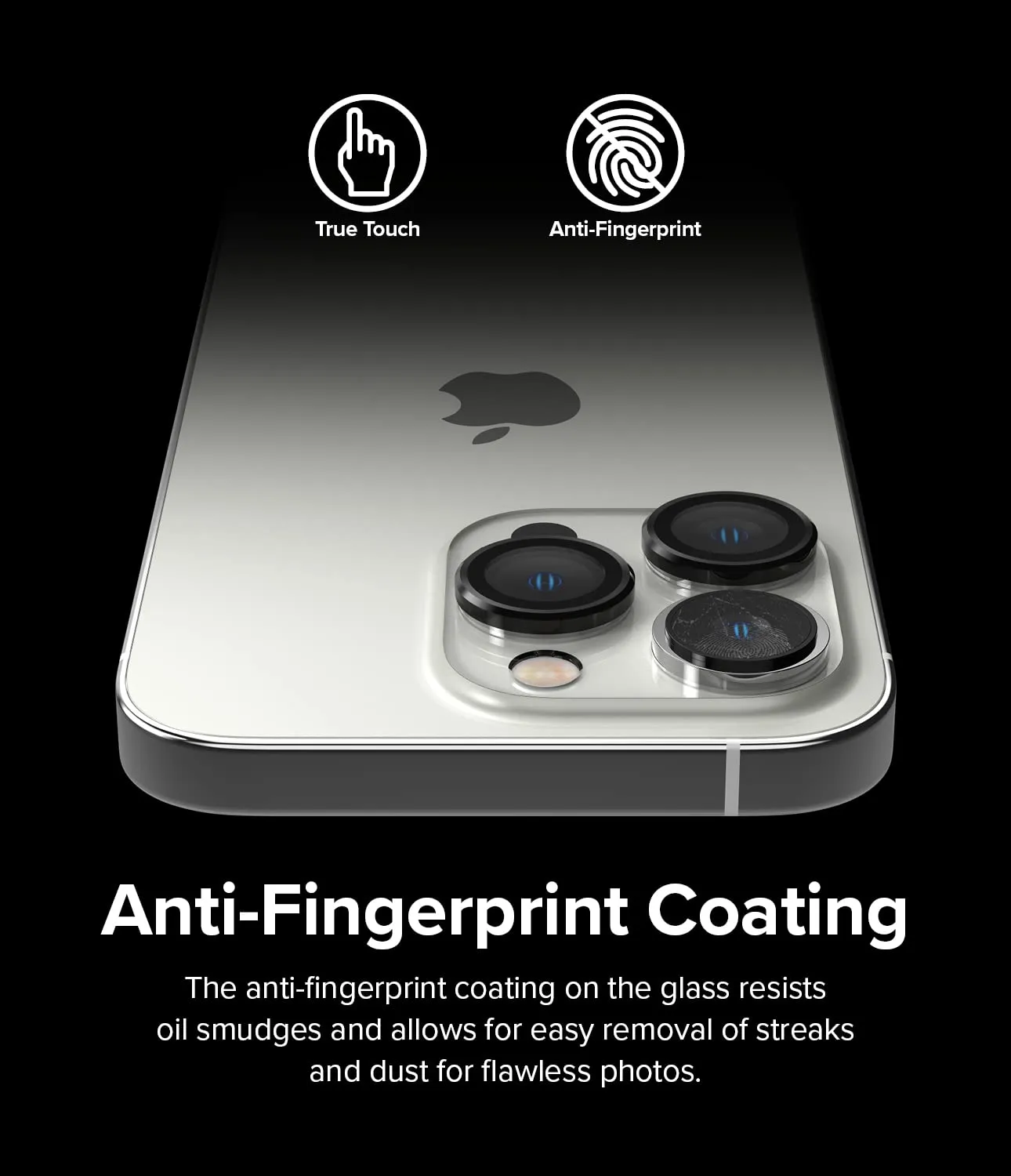 Apple iPhone 14 Pro Max, iPhone 14 Pro Camera Lens Protector - Black