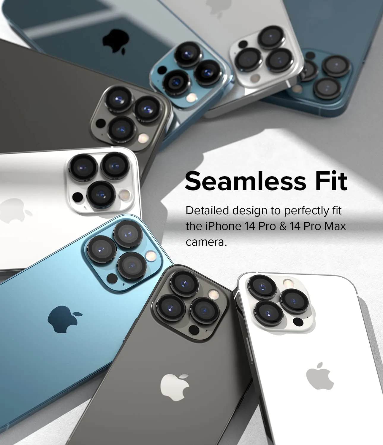 Apple iPhone 14 Pro Max, iPhone 14 Pro Camera Lens Protector - Black