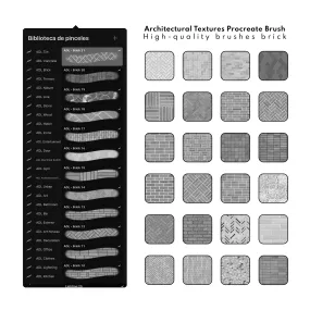 Architecture Texture Brick Procreate Brushes