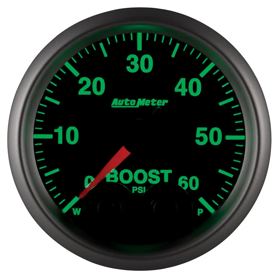 AutoMeter 5670 GAUGE; BOOST; 2 1/16in.; 60PSI; DIGITAL STEPPER MOTOR W/PEAK/WARN; ELITE