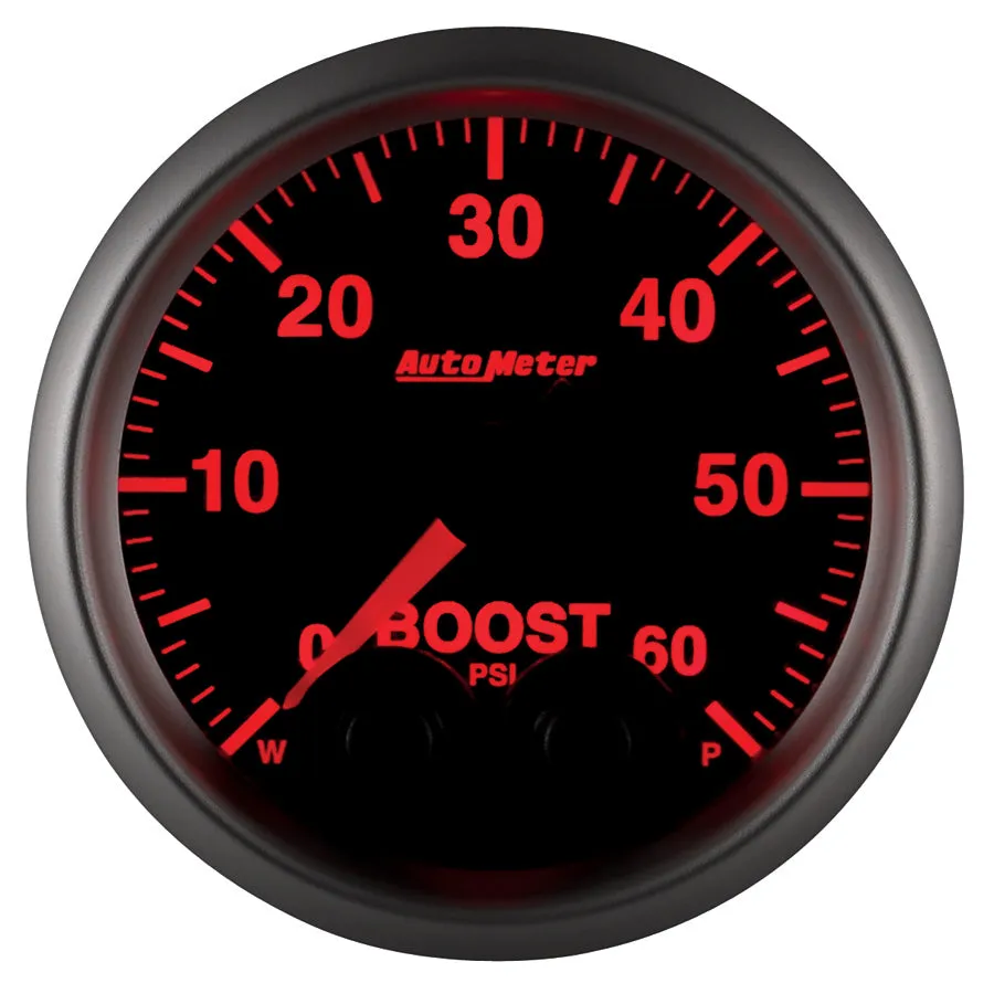 AutoMeter 5670 GAUGE; BOOST; 2 1/16in.; 60PSI; DIGITAL STEPPER MOTOR W/PEAK/WARN; ELITE