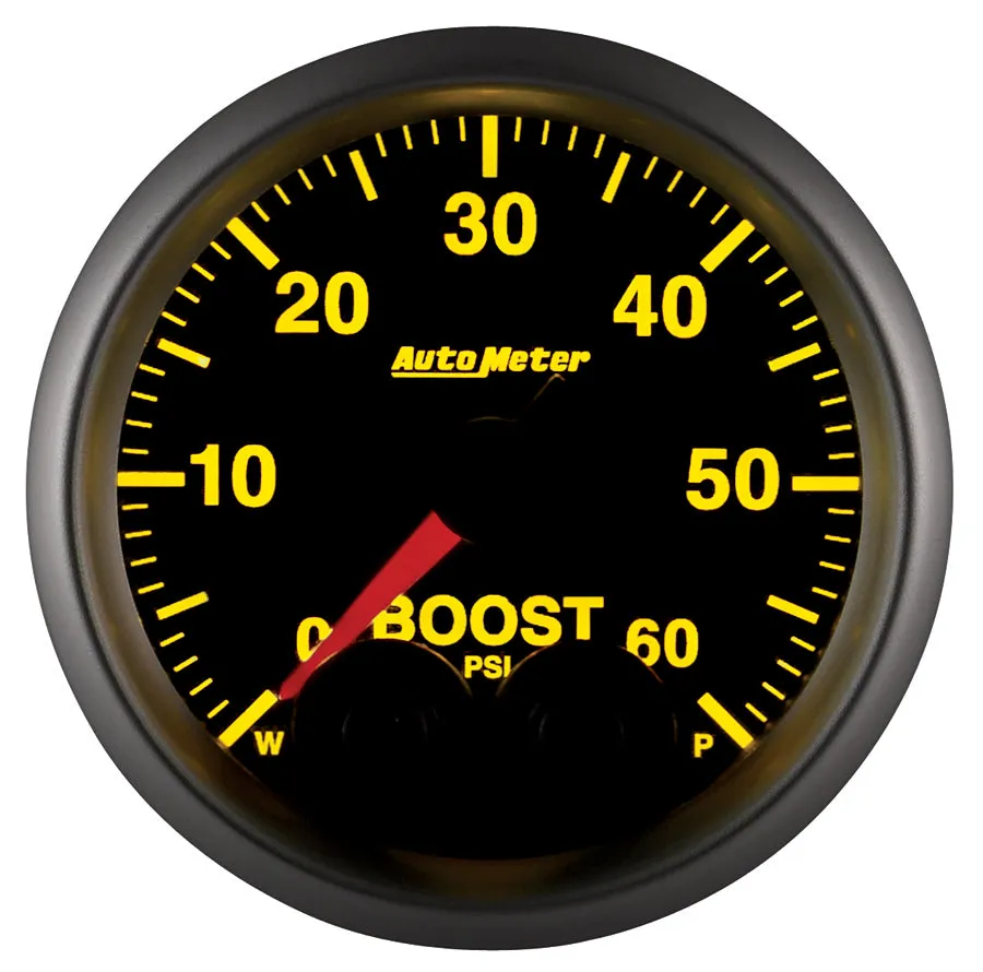 AutoMeter 5670 GAUGE; BOOST; 2 1/16in.; 60PSI; DIGITAL STEPPER MOTOR W/PEAK/WARN; ELITE