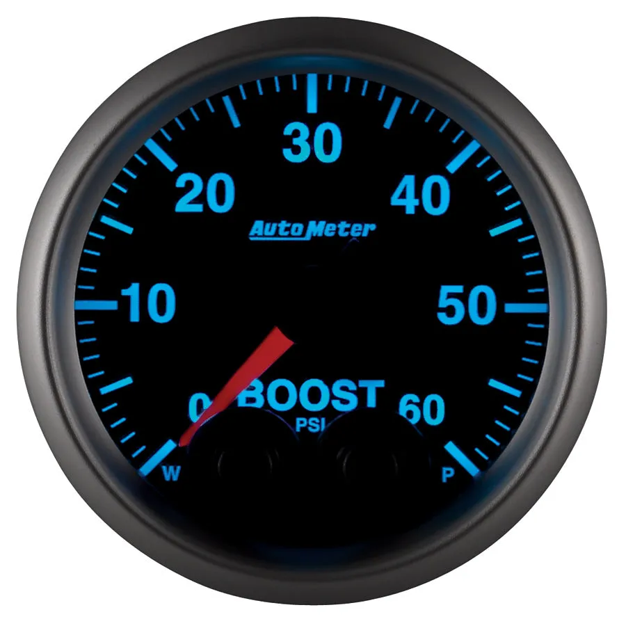 AutoMeter 5670 GAUGE; BOOST; 2 1/16in.; 60PSI; DIGITAL STEPPER MOTOR W/PEAK/WARN; ELITE