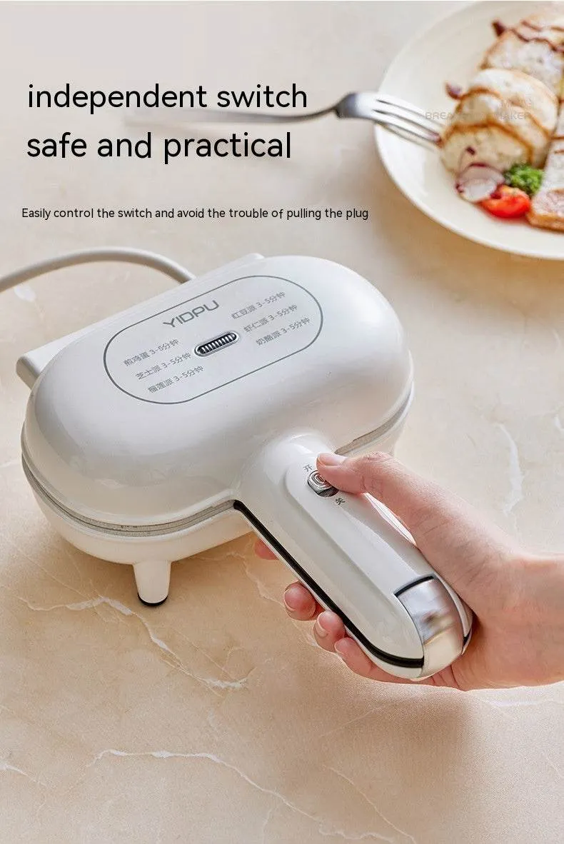 Breakfast Machine Household Small Hot Pressing Sandwich Bread Toaster