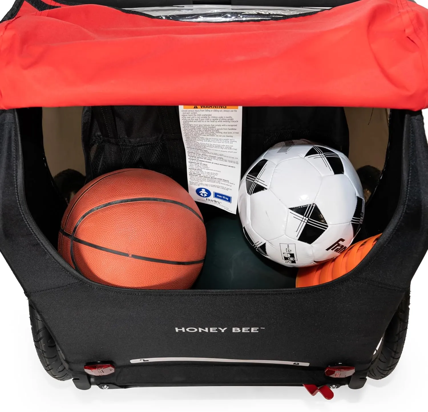Burley Honey Bee 2 Seat Kids Bike Trailer and Stroller