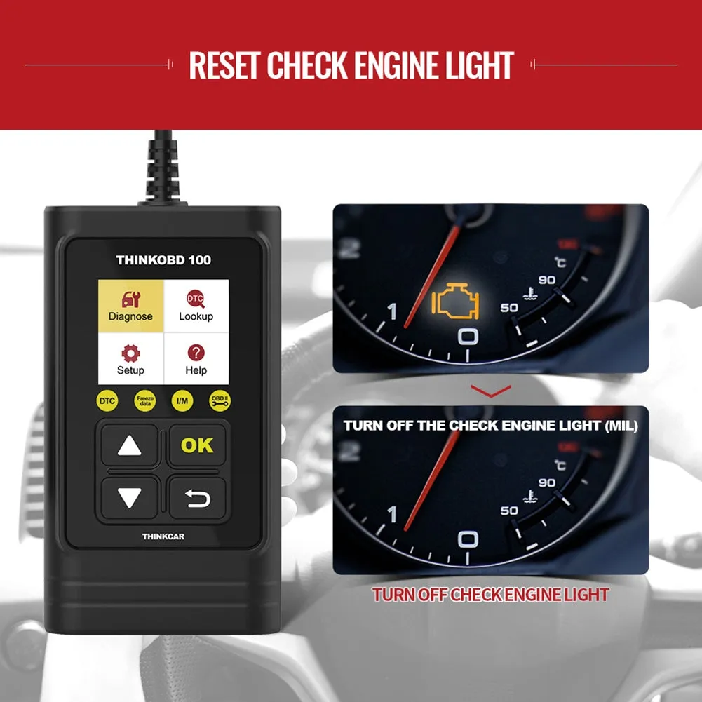 Car Engine Fault Diagnosis Instrument 100 Obd2 Multi-language