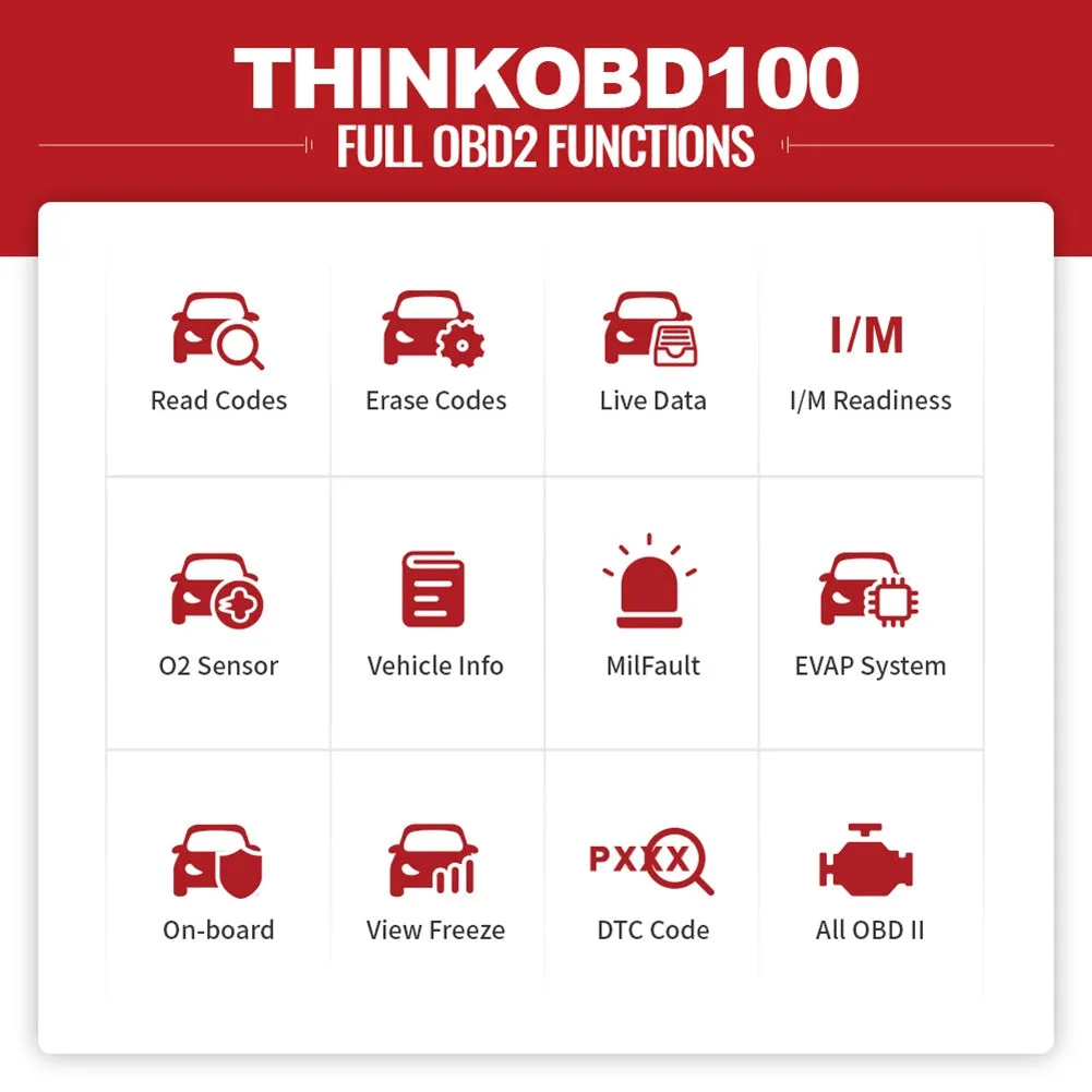 Car Engine Fault Diagnosis Instrument 100 Obd2 Multi-language