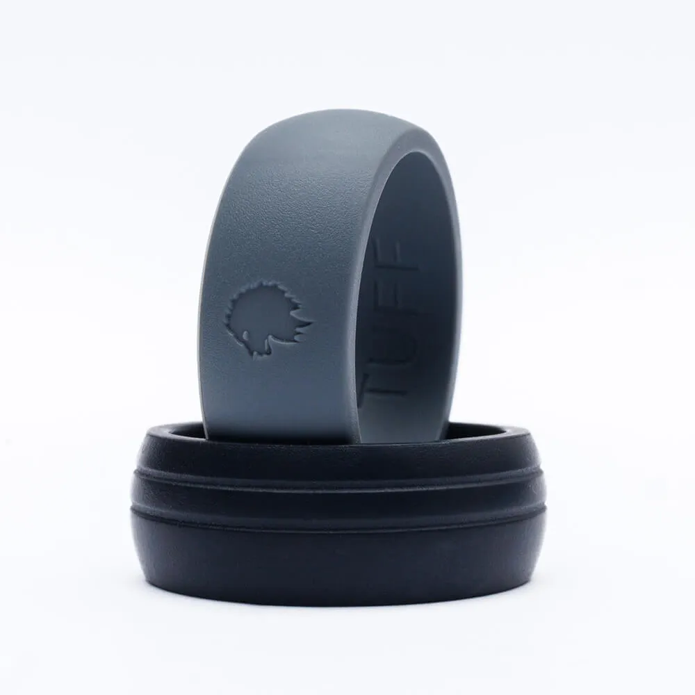 Classic Groom - Set of 2 classic men's silicone rings