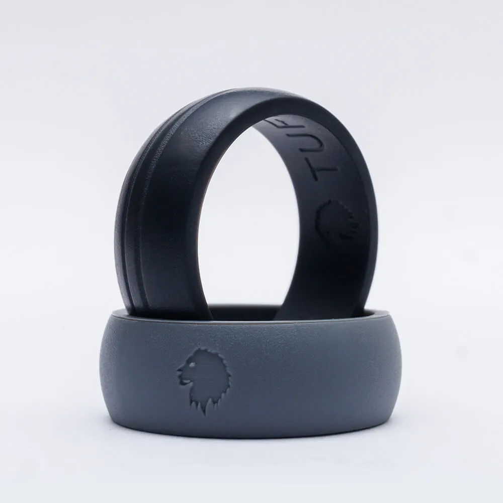 Classic Groom - Set of 2 classic men's silicone rings