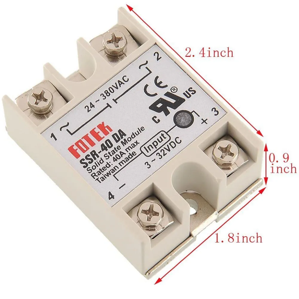 DC to AC SSR-100DA Solid State Relay Module 3-32VDC/24-380VAC 100A