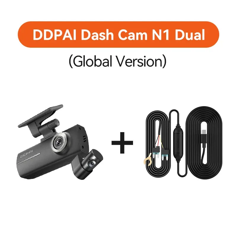 Dual Dash Cam with NightVIS - 1296P/WIFI & App Control