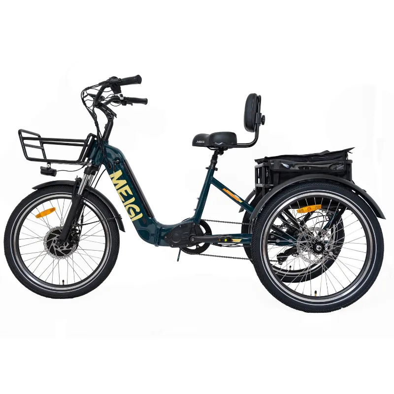DWMeigi Silverado Folding Electric Tricycle, 48V/13Ah, 750W