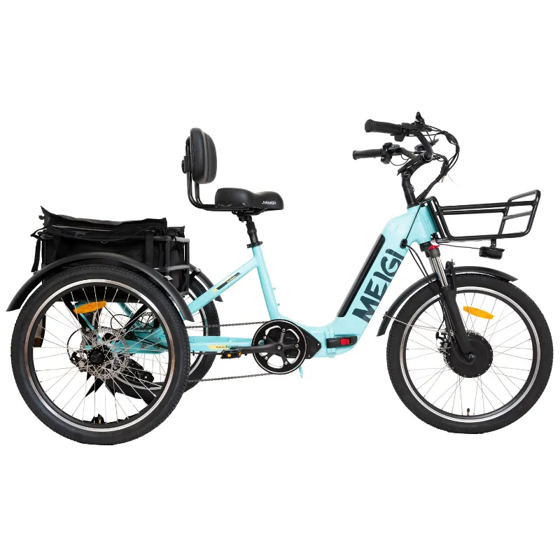 DWMeigi Silverado Folding Electric Tricycle, 48V/13Ah, 750W