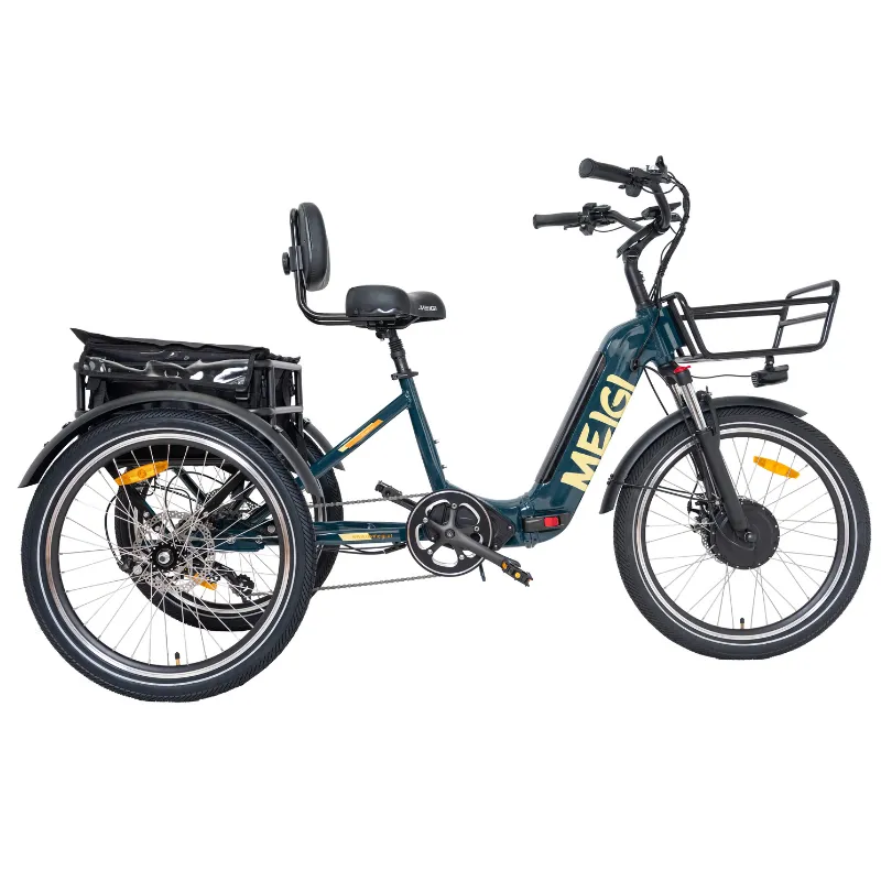 DWMeigi Silverado Folding Electric Tricycle, 48V/13Ah, 750W