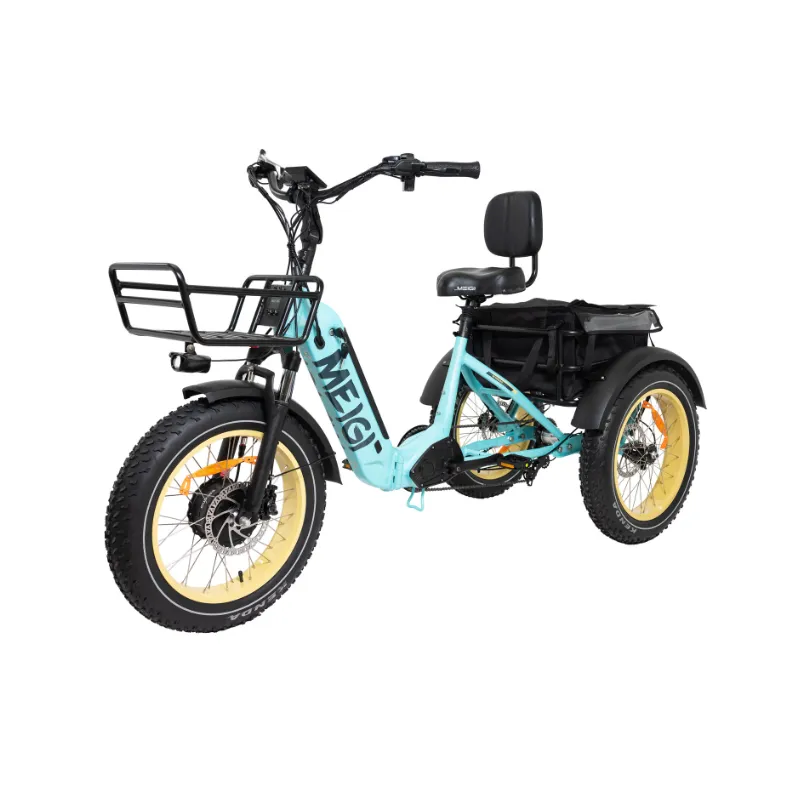 DWMeigi Silverado HD Fat Tire Electric Tricycle, 48V/14Ah, 750W