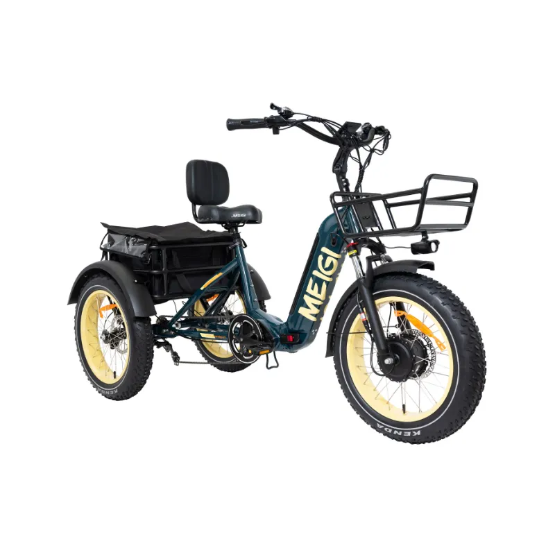 DWMeigi Silverado HD Fat Tire Electric Tricycle, 48V/14Ah, 750W