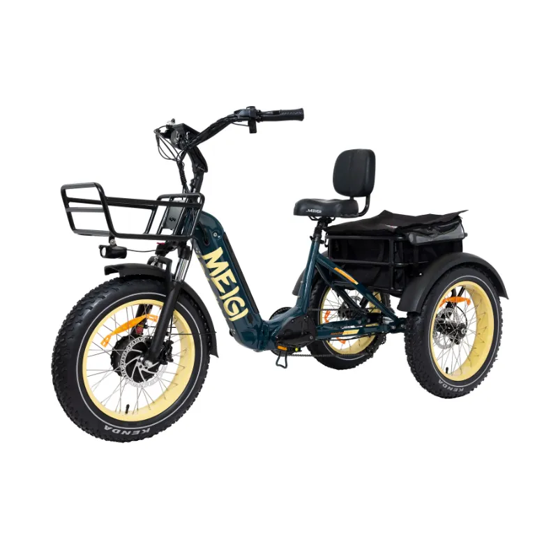 DWMeigi Silverado HD Fat Tire Electric Tricycle, 48V/14Ah, 750W
