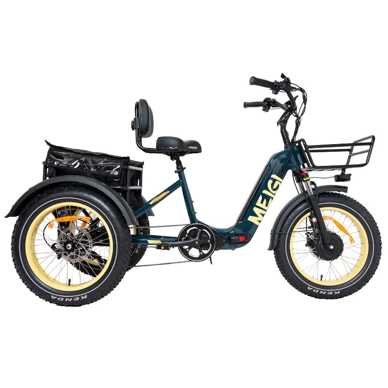 DWMeigi Silverado HD Fat Tire Electric Tricycle, 48V/14Ah, 750W