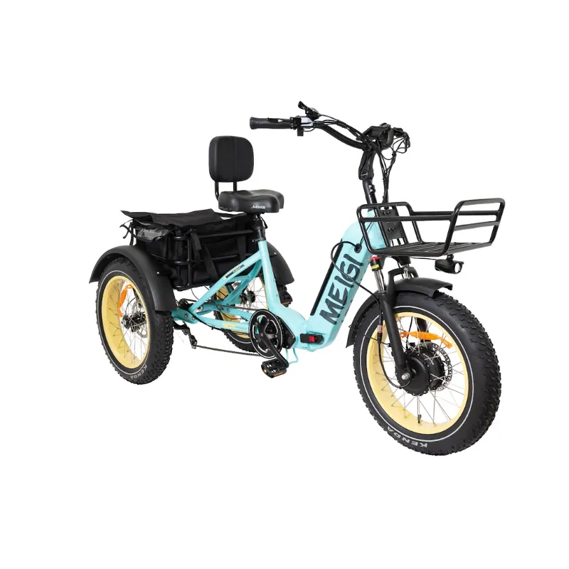 DWMeigi Silverado HD Fat Tire Electric Tricycle, 48V/14Ah, 750W