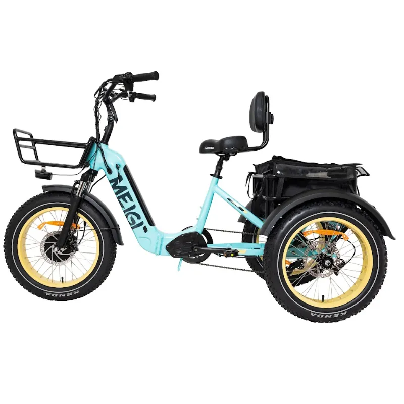 DWMeigi Silverado HD Fat Tire Electric Tricycle, 48V/14Ah, 750W