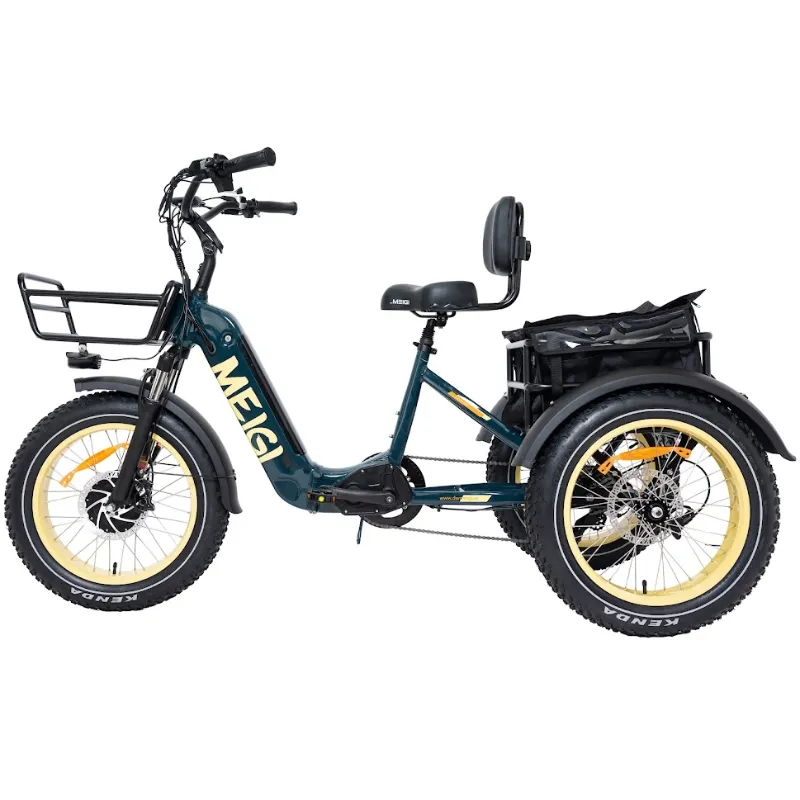 DWMeigi Silverado HD Fat Tire Electric Tricycle, 48V/14Ah, 750W