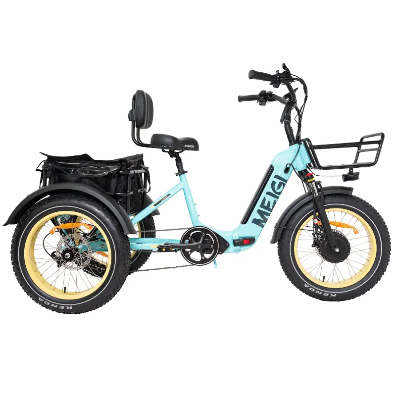 DWMeigi Silverado HD Fat Tire Electric Tricycle, 48V/14Ah, 750W